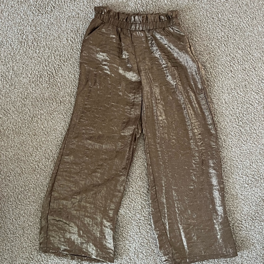 Girls dressy wide leg pants size 8
